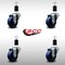 Service Caster 3'' SS Solid Poly Wheel Swivel 1-1/2'' Expanding Stem Caster Set, 4PK SCC-SSEX20S314-SPUS-112-4 - alternate 3